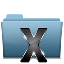Blue Folder OSX Icon 128x128 png